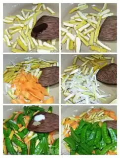 Make Tofu dry Dutch beans step 4