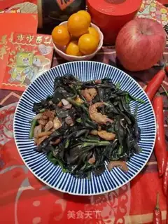 Make Shrimp-dried violet step 7