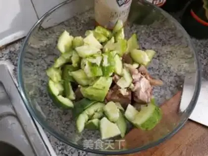 Make cucumber with pork step 2