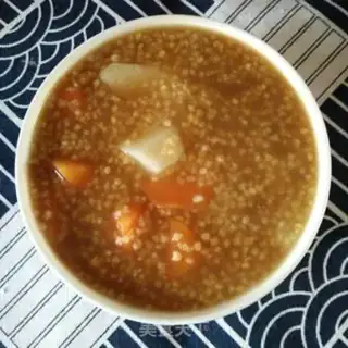 Make Caramel carrots and rice porridge step 4