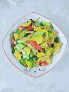 Make Egg-apricot cucumber step 5