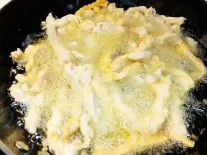 Make radish egg pancakes step 6