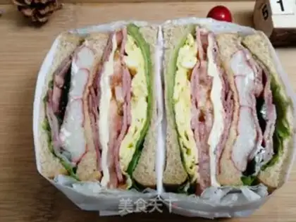 Make Big Mac sandwich step 2