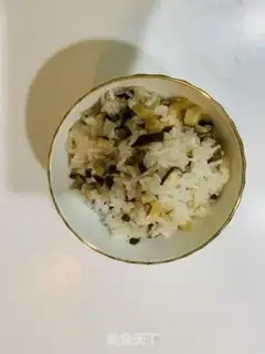 Make Dried rice for mushrooms step 3
