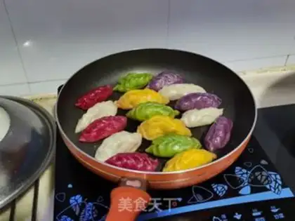 Make Five fortune dumplings step 13