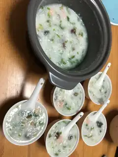 Make Vegetable seafood porridge step 5
