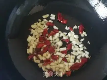 Make Garlic peppers step 6