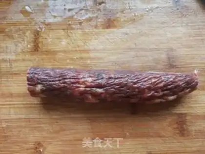 Make Celery fried sausage step 2