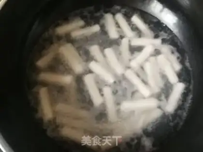 Make Hot fried rice cake step 3