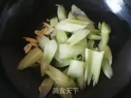 Make Celery fried sausage step 5