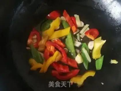 Make Hot fried rice cake step 6