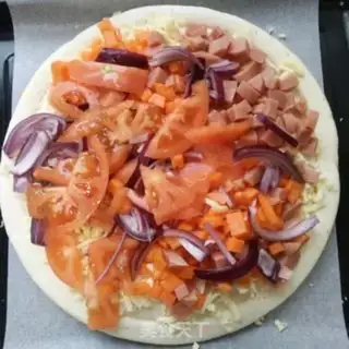 Make Blue bean corn pizza step 4