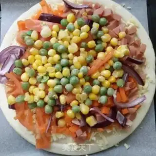 Make Blue bean corn pizza step 5