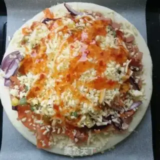 Make Blue bean corn pizza step 6