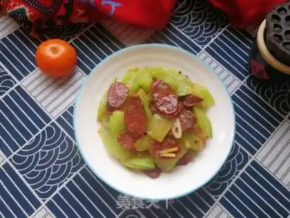 Make Celery fried sausage step 11