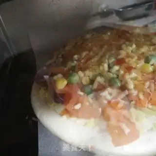 Make Blue bean corn pizza step 7