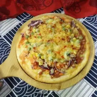Make Blue bean corn pizza step 9