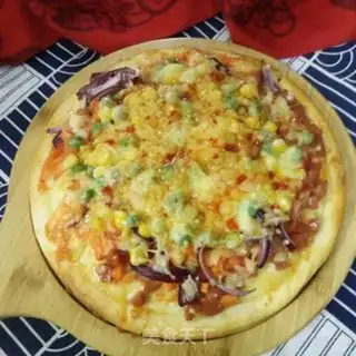 Make Blue bean corn pizza step 10
