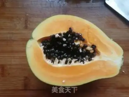 Make Sour papaya step 1