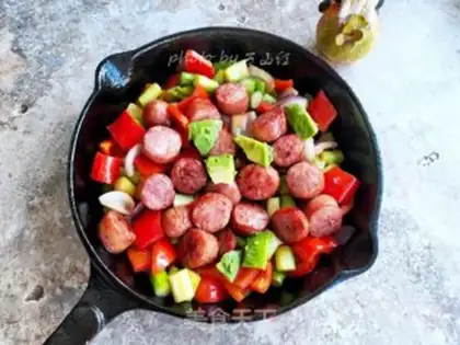 Make Black pepper beef sausage step 13