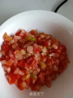 Make Tomato pork dumplings step 1