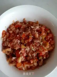 Make Tomato pork dumplings step 4