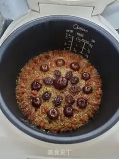 Make Dry, black, sugary rice step 7