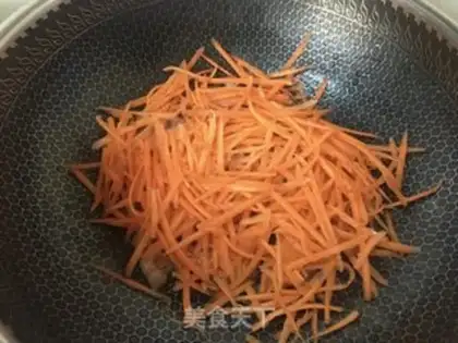 Make Carrots make garlic leaves step 6