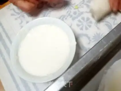 Make Yellow Spring Roll step 2