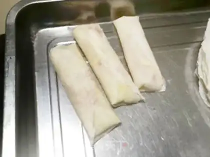 Make Yellow Spring Roll step 6