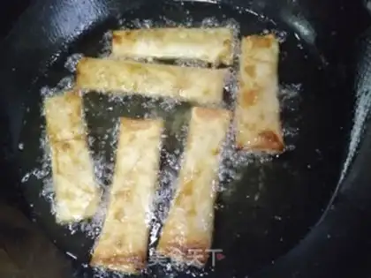 Make Yellow Spring Roll step 8