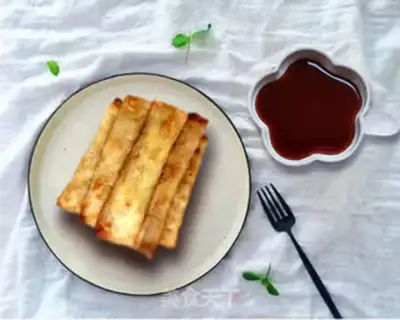 Make Yellow Spring Roll step 9