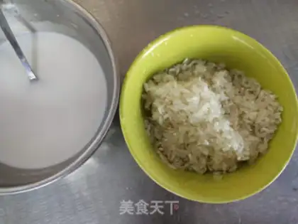 Make Mango coconut rice step 1