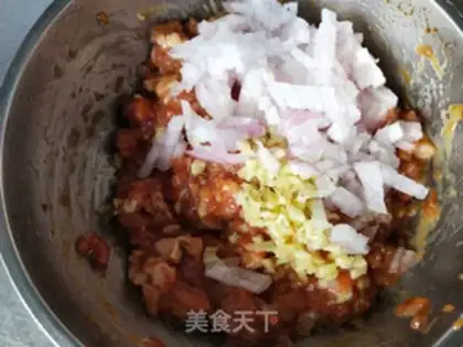 Make The salmon beef rice step 4
