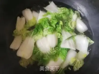 Make Yellow cabbage and golden mushrooms step 2