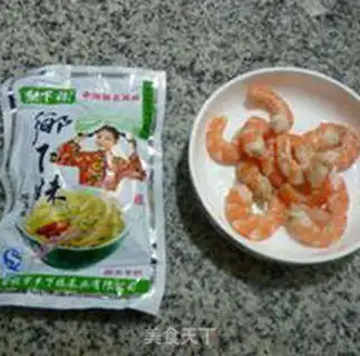 Make Shrimp sprouts step 1
