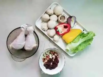 Make Chicken and veggie salad step 0