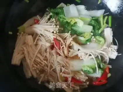 Make Yellow cabbage and golden mushrooms step 7