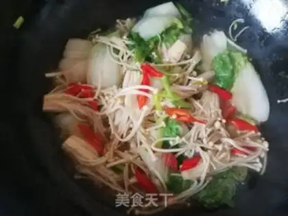 Make Yellow cabbage and golden mushrooms step 8