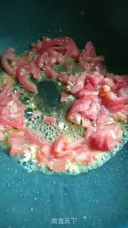 Make Tomato eggs, fried cake step 3
