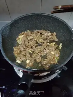 Make Four seasons of bean skating beef step 6
