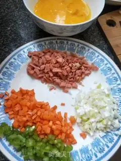 Make Egg fried rice step 0