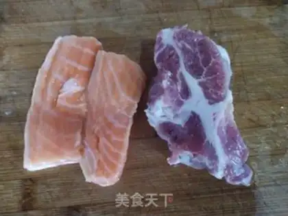 Make Cheese juice salmon step 0