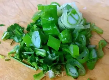 Make Vegetable shrimp congee step 4