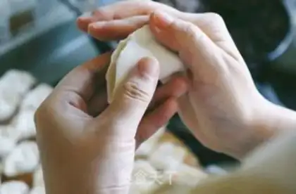 Make Three fresh dumplings step 6