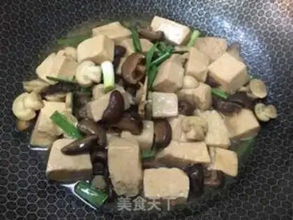 Make Tofu and mushrooms step 11