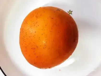 Make Orange fruit plate step 0