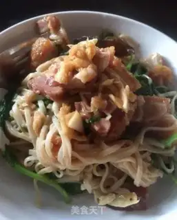 Make Garlic roast noodles step 8