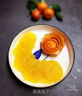 Make Orange fruit plate step 5