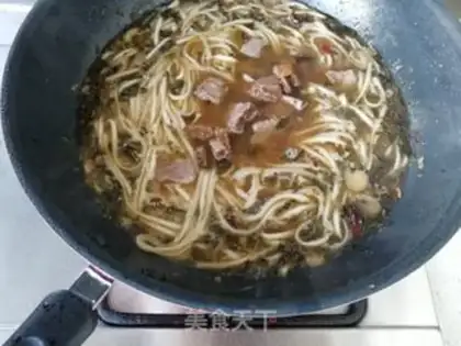 Make Snow veal noodles step 7